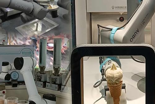 拉花咖啡、冰激凌、奶茶，它们做得水灵灵